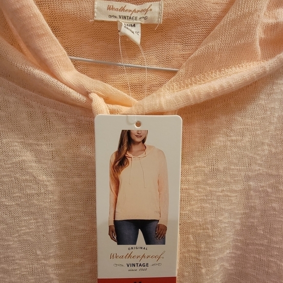 Weatherproof Vintage Hoodie Peach Size Medium - Picture 9 of 9